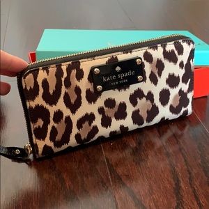Lucy Leopard Kate Spade wallet